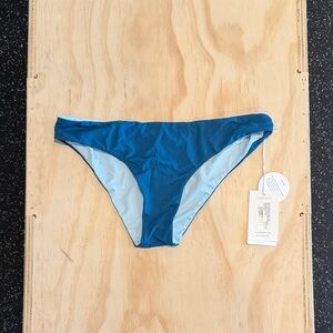 Carve Designs Teal and Light Blue Bikini Bottom
